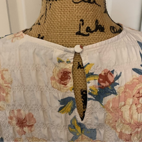 Zara Floral Patterned Long Sleeve Dress Size Medium - Picture 8 of 12